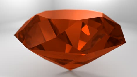 Amber-orange-gemstone-gem-stone-spinning-wedding-background-loop-4K